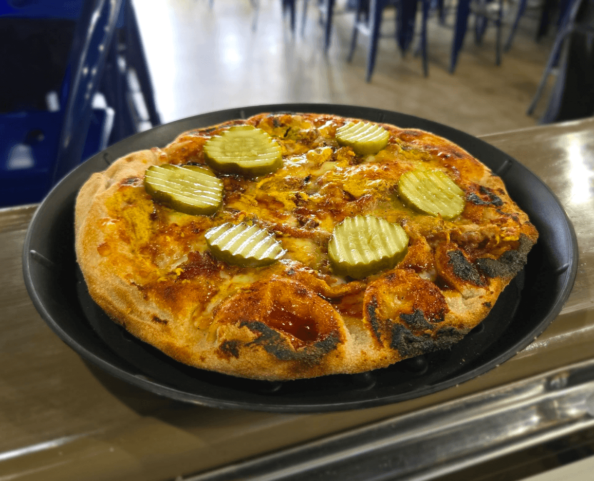 Sweet Heat Swine pizza